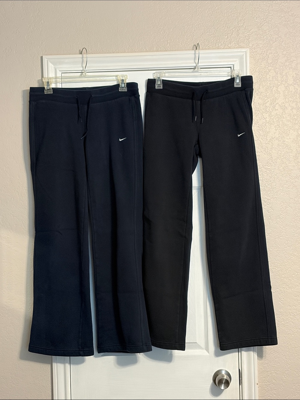 Nike Black and Navy Fleece Joggers - Twin Pack (Small)